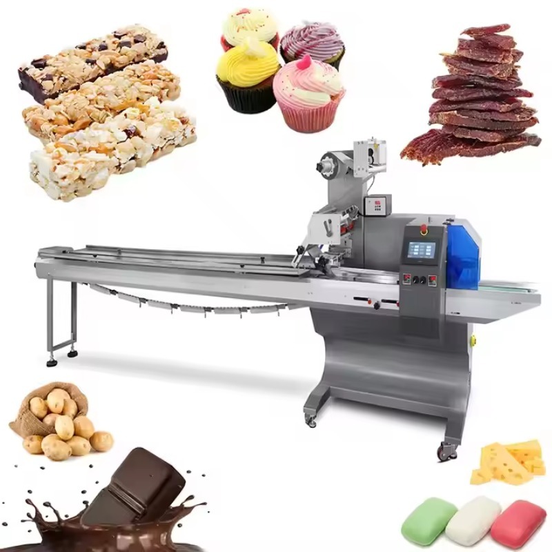 Snacks Food Usa - Automatische Kissenverpackungsmaschine für Weiche Zuckerwatte-Snacks -