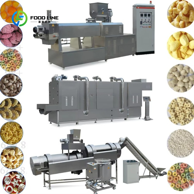 Food Snacks To Make - Maßgefertigte Doppelschneckenextruder-Maschine zur Herstellung von Süßmais-Chips