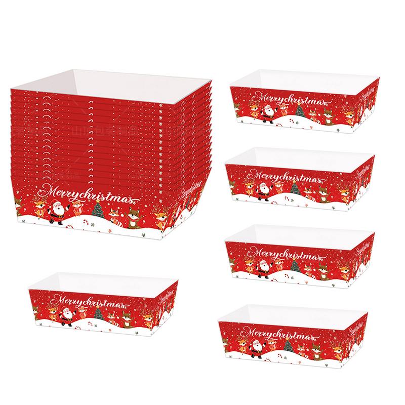 Food Snacks For Christmas - Weihnachten Papier Essen Tablett Weihnachten Snack