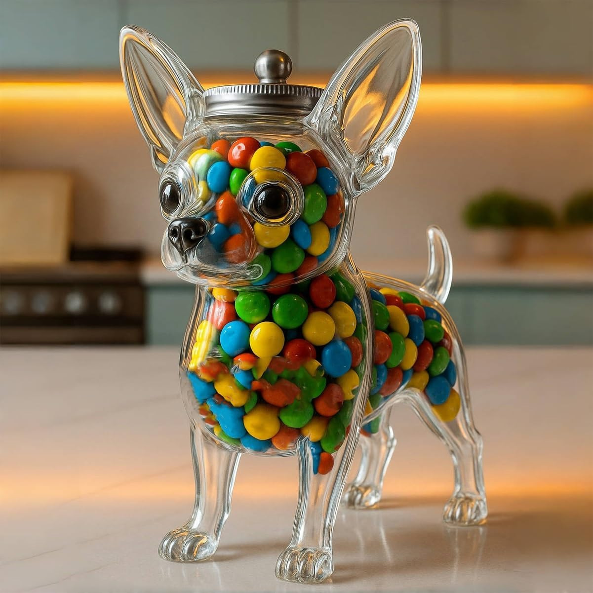 Food Snacks For Christmas - Behälter in Form eines Chihuahua-Hundes zur