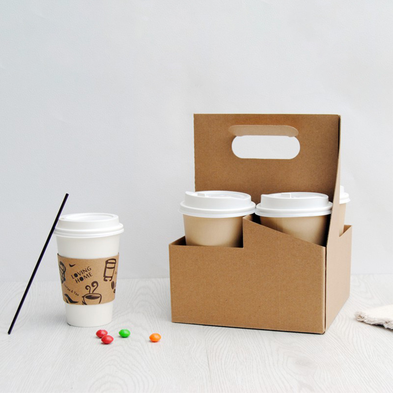 Food Snacks For Christmas - 50er-Pack Halter aus Kraftkarton für Kaffee,