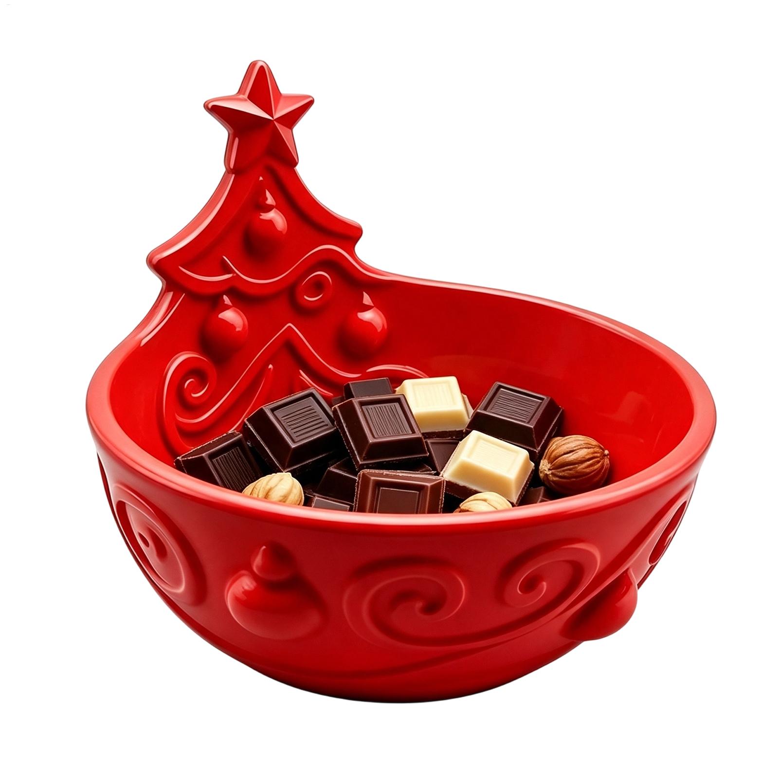 Food Snacks For Christmas - Weihnachts-Snackschalen, Weihnachts-Servierschale, Weihnachts-Harz-Saisonale Aufbewahrung, Tischdekoration, Servierplatte