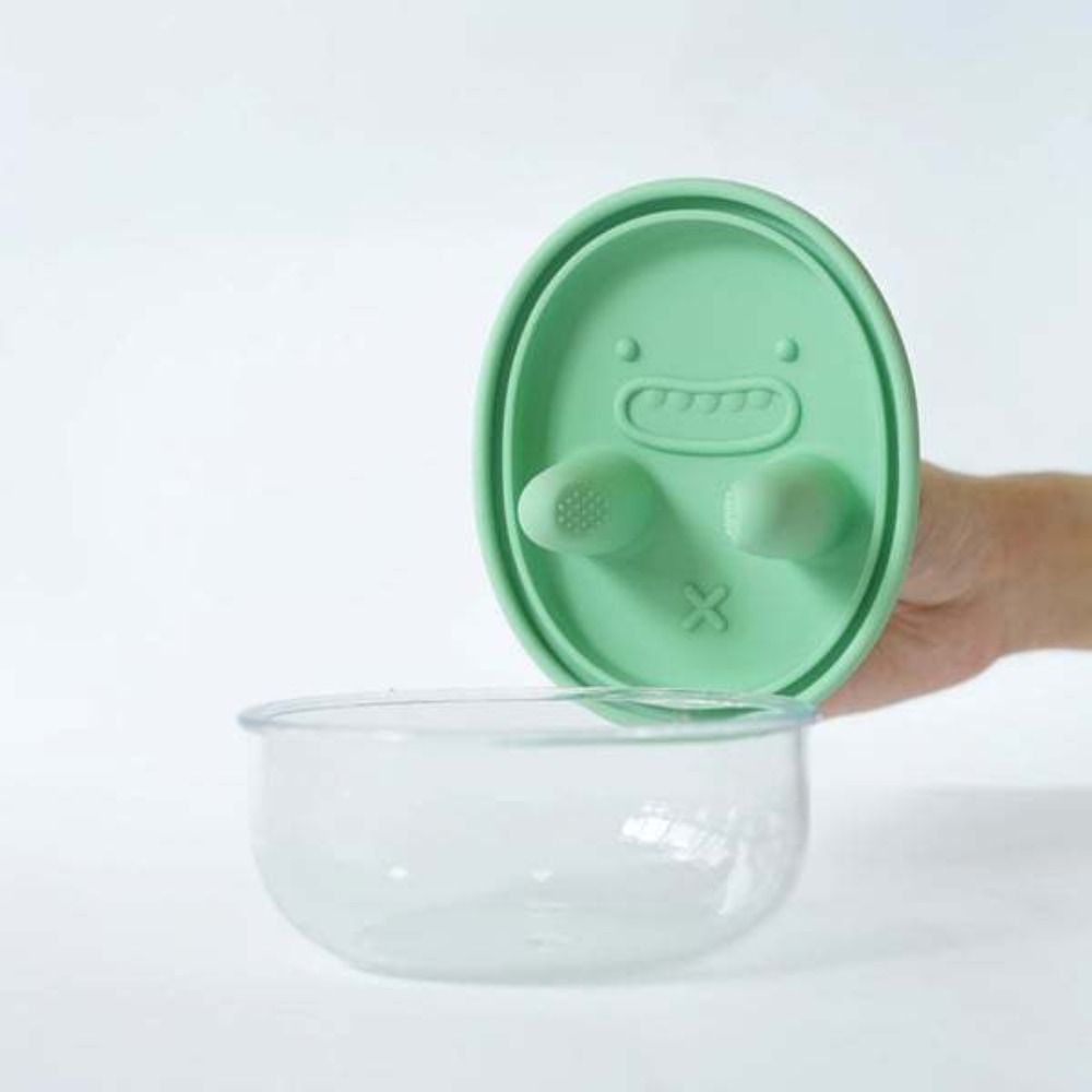 Food Snacks For School - Leicht zu reinigende Snack-Aufbewahrungsbox mit Silikondeckel,