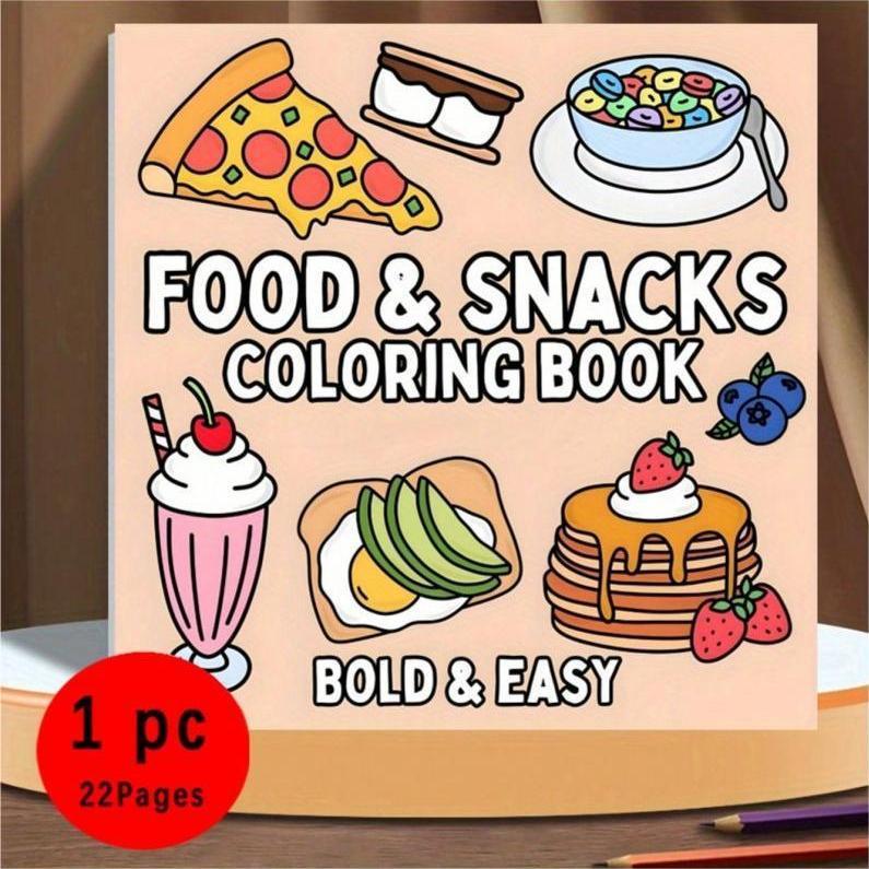 Neues Malbuch mit Lebensmittel – Food Snacks Drawing Bewertung und Preis
