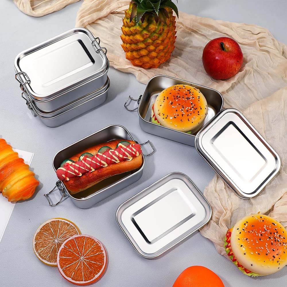 4 Stück Edelstahl-Bento-Box, M – Food Snacks For School Bewertung und Preis