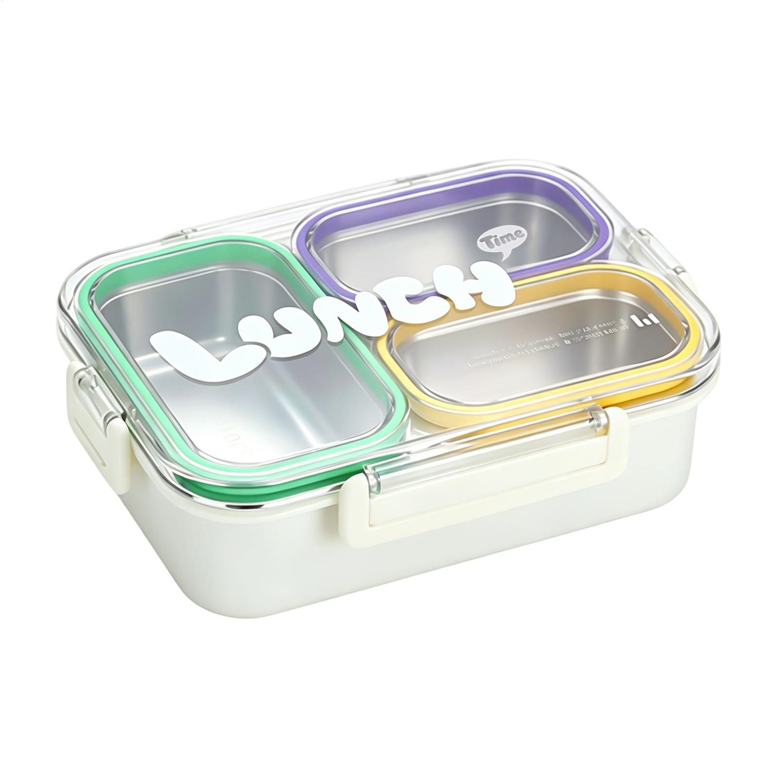 Edelstahl-Lunchbox, geteilt, a – Food Snacks For School Bewertung und Preis