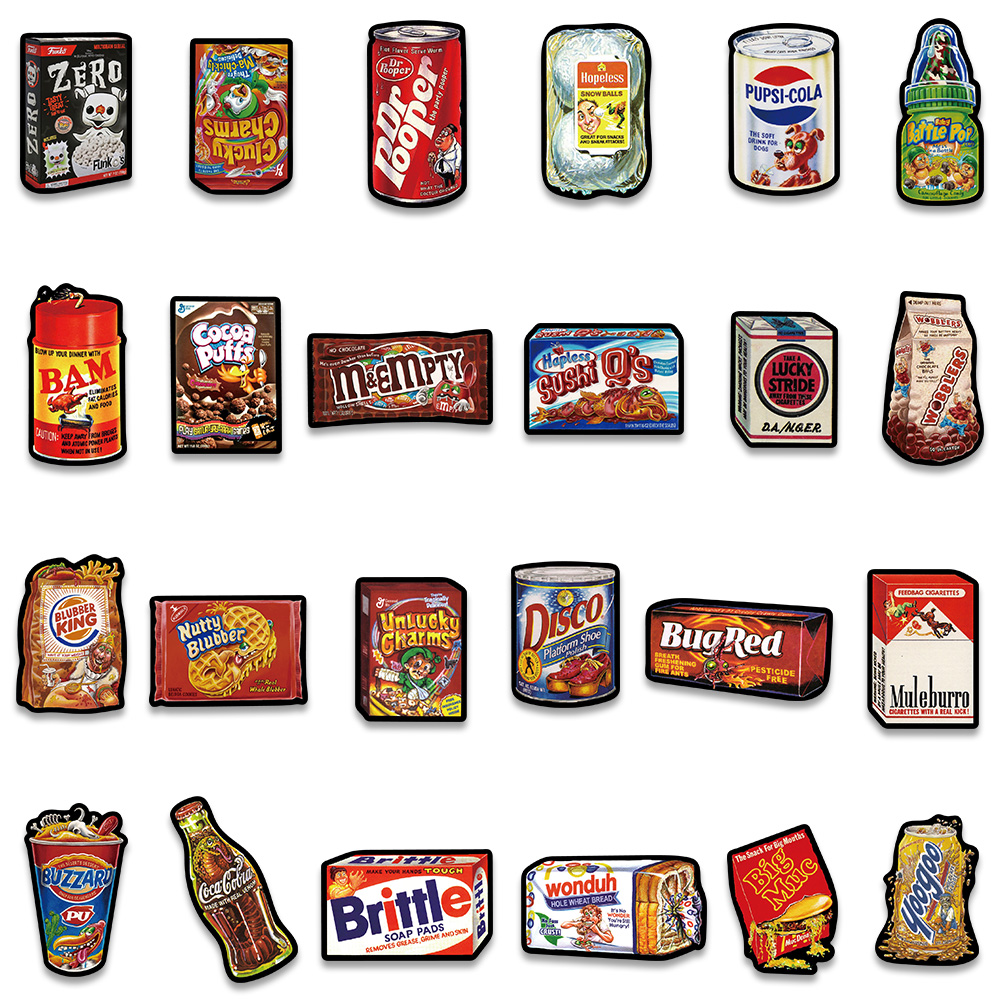 48 Stück Cartoon amerikanische – American Food Y Snacks Bewertung und Preis