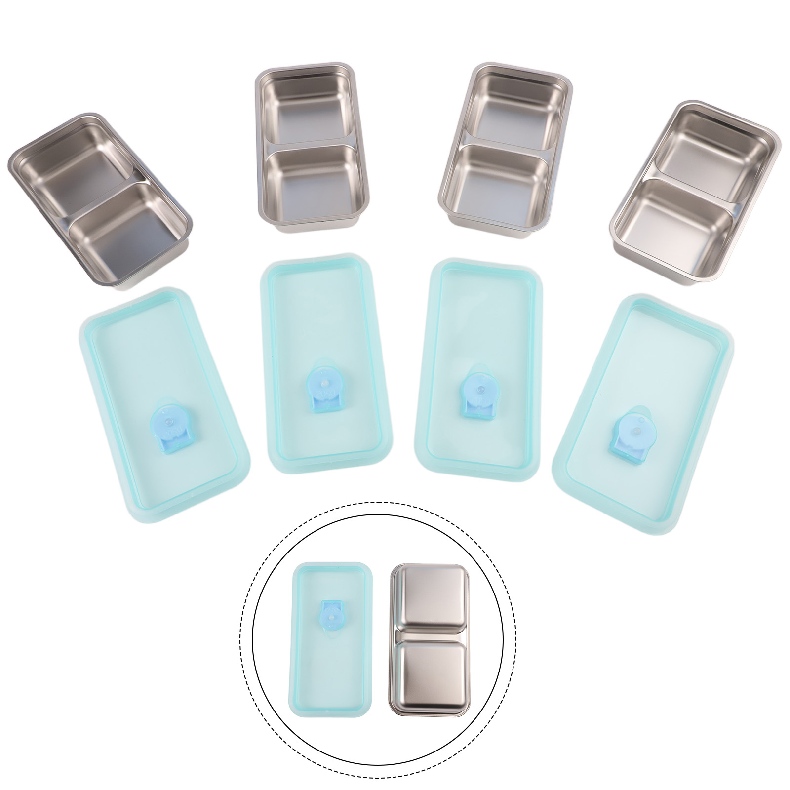 4 Stück Edelstahl-Snackbehälte – Food Snacks For School Bewertung und Preis