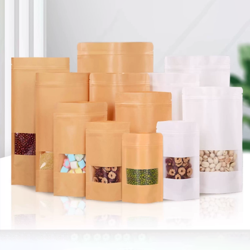 50 Kraftpapierbeutel, selbstve – Logo Food Snack Bewertung und Preis