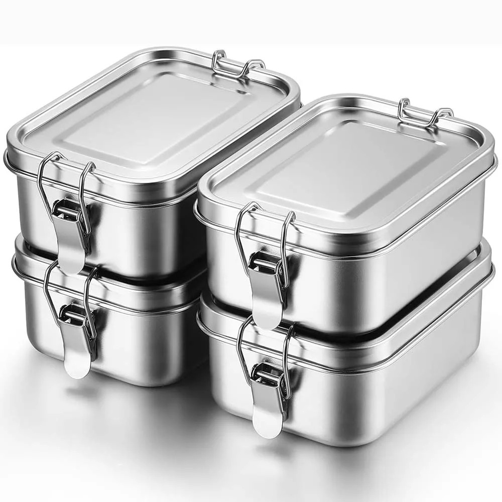 Edelstahl-Bento-Box, Metall-Lu – Food Snacks For School Bewertung und Preis